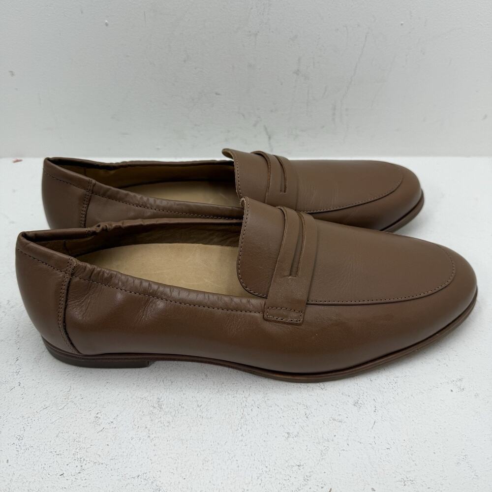 ABEO Naomi Loafers Size 11 Neutral Beige Leather Comfort Slip On Casual Shoes - Picture 4 of 8